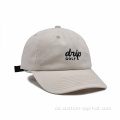 6-Panel-Hut unstrukturierte Vater Caps